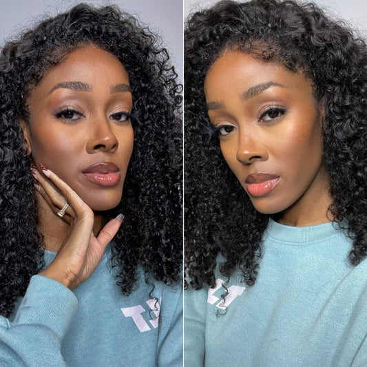 13X6 TRANSPARENT/HD LACE CURLY EDGES  CURLY WIG