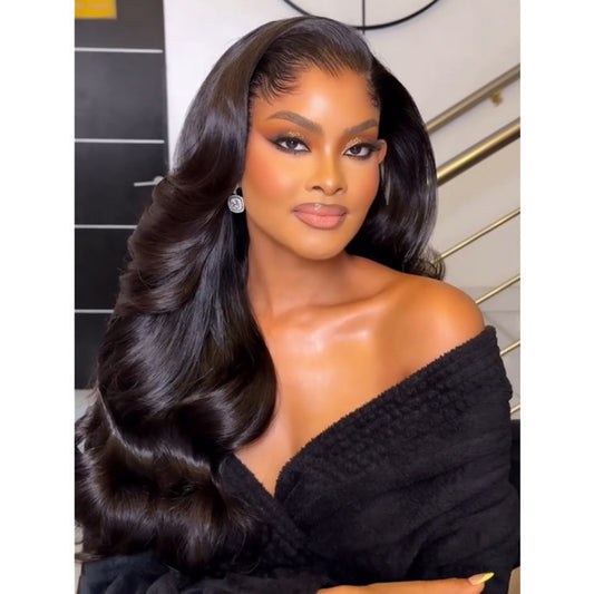 “M” Shape Hairline 360 Transparent/HD Lace Front Invisi-Strap Wig / Body Wave