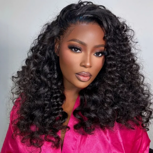 13X4/13X6 LACE FRONT HUMAN HAIR WAND CURLY WIG
