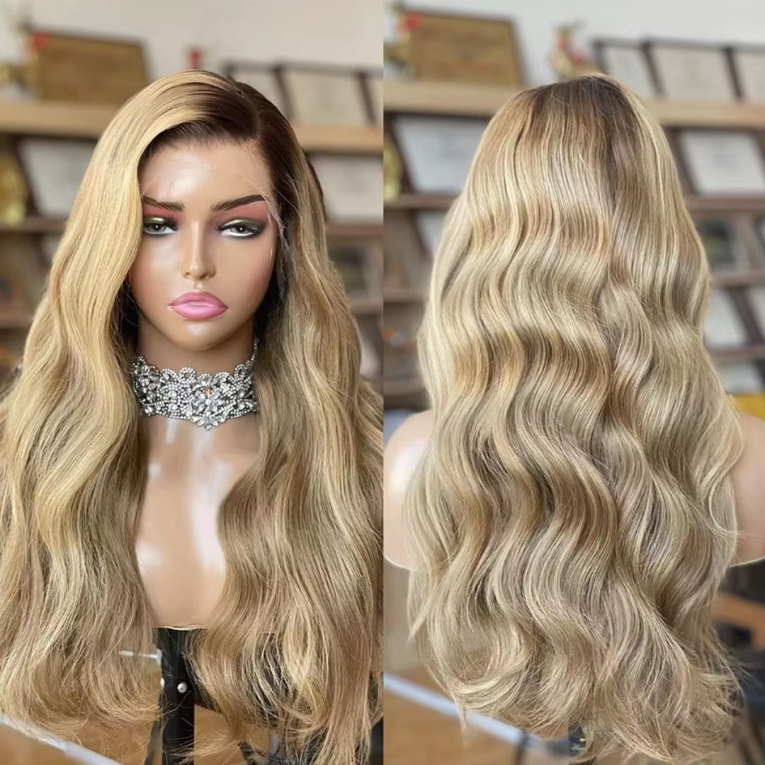 13X4/13X6 TRANSPARENT LACE FRONT HIGHLIGHT BODY WAVE WIG
