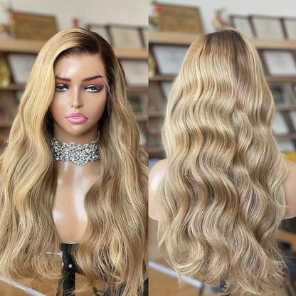 13X4/13X6 TRANSPARENT LACE FRONT HIGHLIGHT BODY WAVE WIG