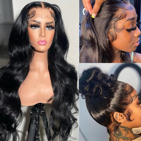 Pre-plucked Long Body Wave Hair 360 Lace Front Wig