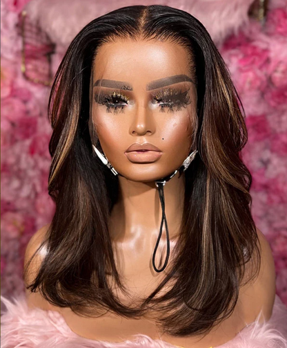 【BIG SALE】HD Lace SUPER Pre-plucked Highlight Body Wave Bob Layer Wig