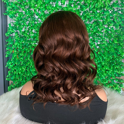 【BIG SALE】HD Lace SUPER Pre-plucked Brown Body Wave Bob Wig
