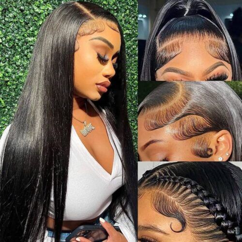 BYE-BYE KNOTS HD LACE 13X4 FULL FRONTAL WIG / SILK STRAIGHT