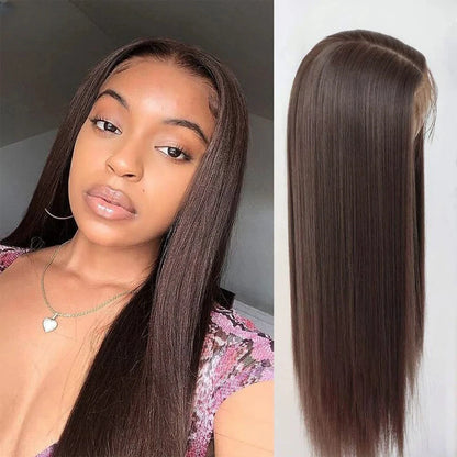 BYE-BYE KNOTS HD LACE 13X4 FULL FRONTAL WIG / SILK STRAIGHT