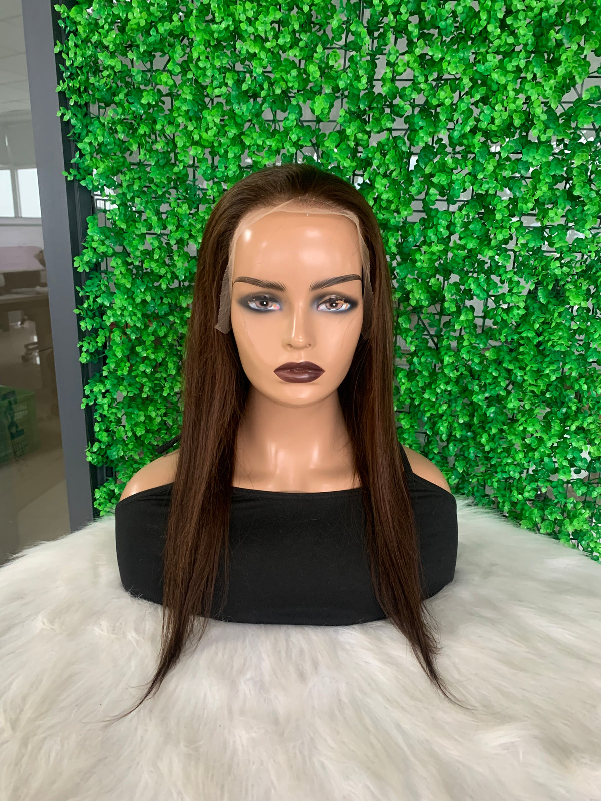 13x6 Full Frontal HD LACE Brown Straight Wig