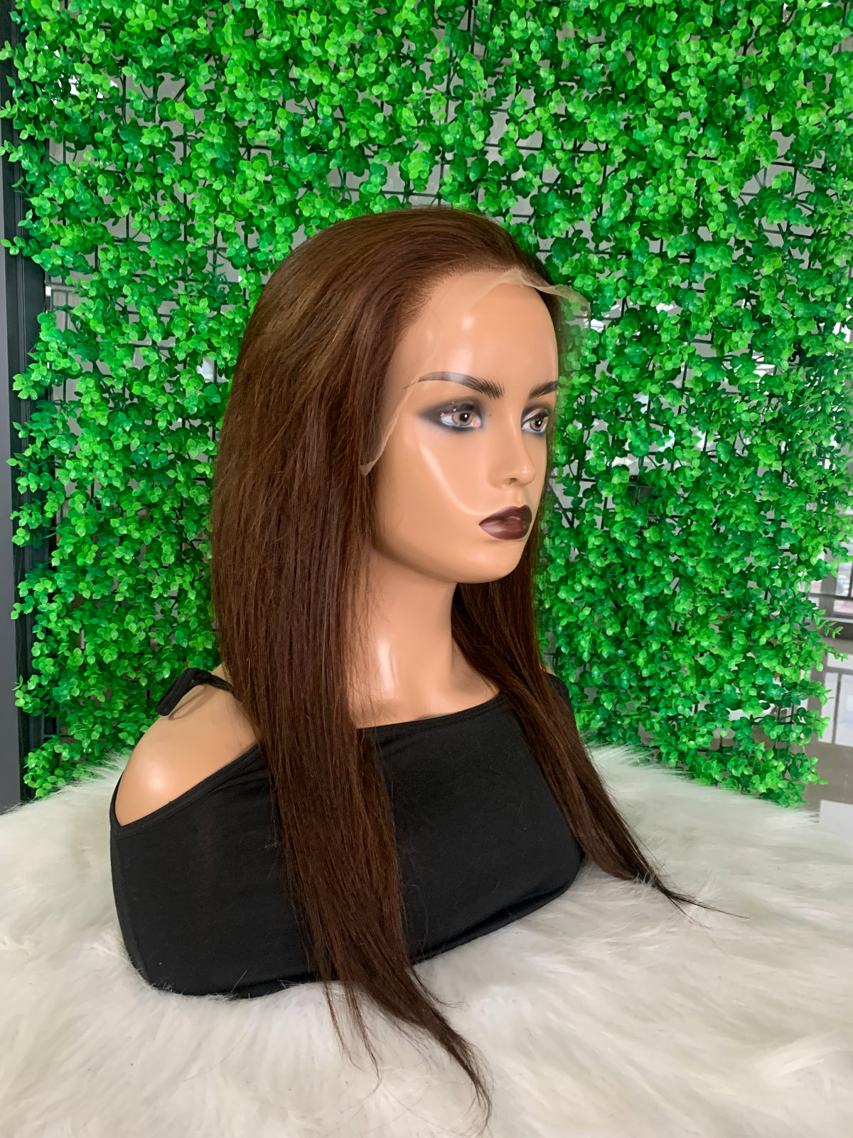 13x6 Full Frontal HD LACE Brown Straight Wig