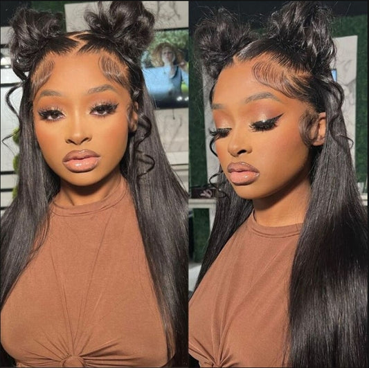 【BIG SALE】13x6 Full Frontal “SUPER Pre-plucked HD Lace” Front Wig Straight