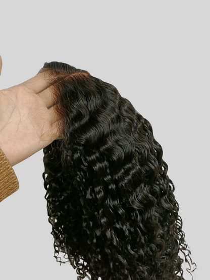 HIGH DENSITY PRE-PLUCKED HD LACE 6X6 LACE CLOSURE WATER CURL WIG