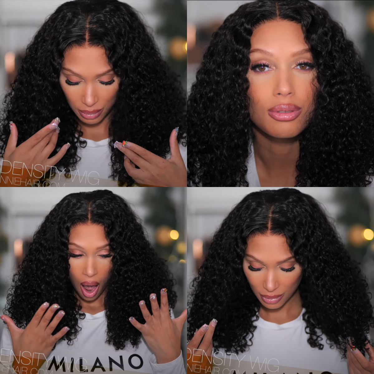 HIGH DENSITY PRE-PLUCKED HD LACE 6X6 LACE CLOSURE WATER CURL WIG