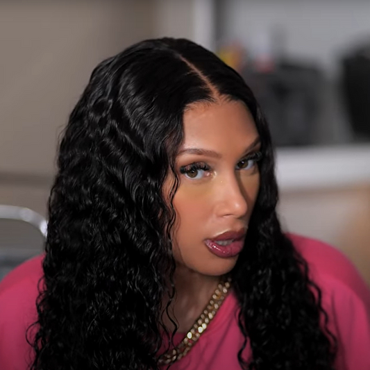 BYE-BYE KNOTS HD LACE 7X5 CLOSURE  LACE WIG / WATER WAVE