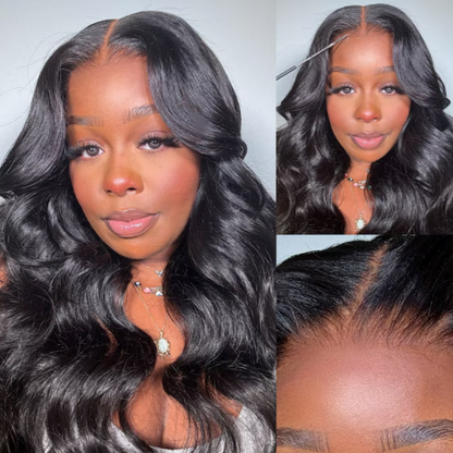【DEAL】"One Fits All" 9x6 Lace Parting HD LACE Super Preplucked Hairline Body Wave / Straight Wig