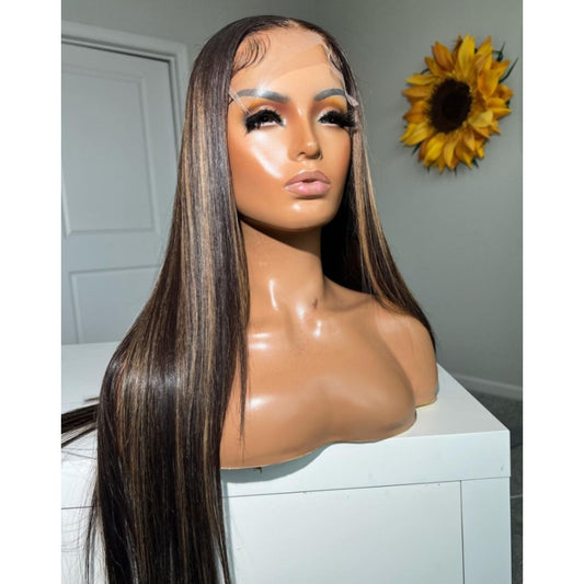 【DEAL】13X6 Full Frontal HD Lace SUPER Pre-plucked Highlight Straight Wig
