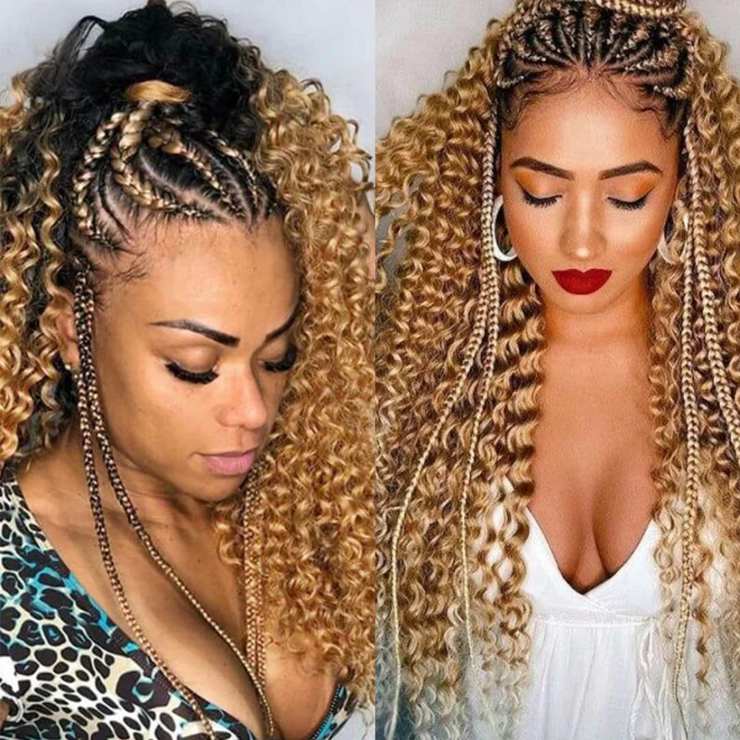 Bulk Hair for Braiding 100% Human Hair Braid Extensions #27 Honey Blonde Deep Wave
