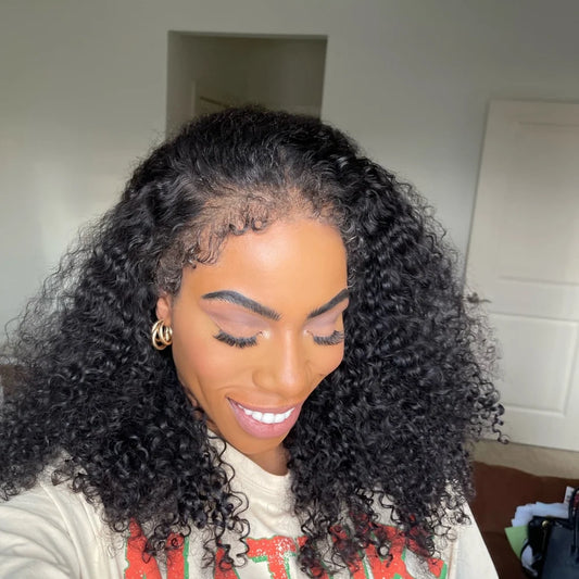 【DEAL】BYE-BYE KNOTS 360 HD LACE CURLY EDGE BURMESE CURLY WIG / Invisi-Strap