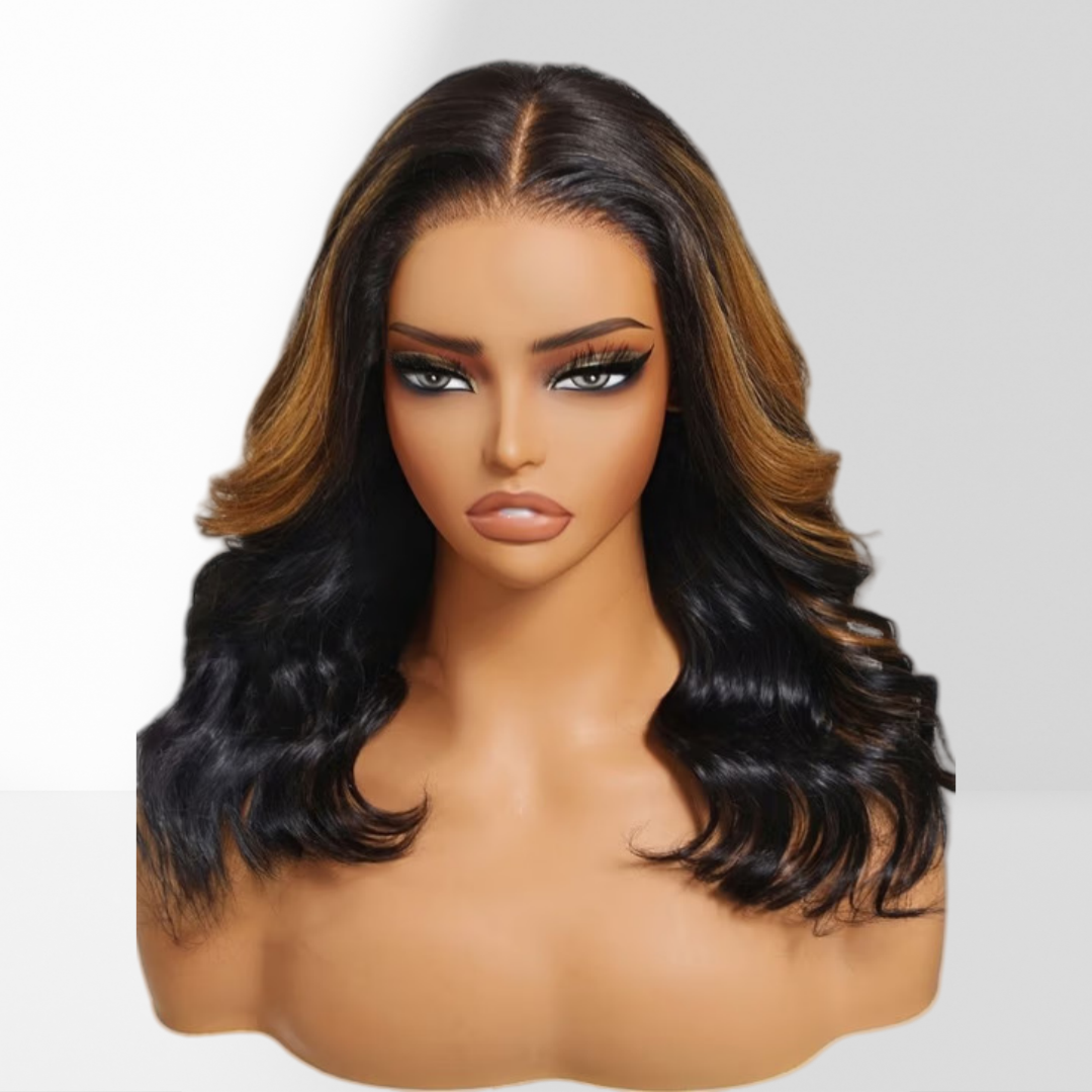 【DEAL】“SUPER Pre-plucked HD Lace” 13x6 Lace Front Wig Highlight Body Wave