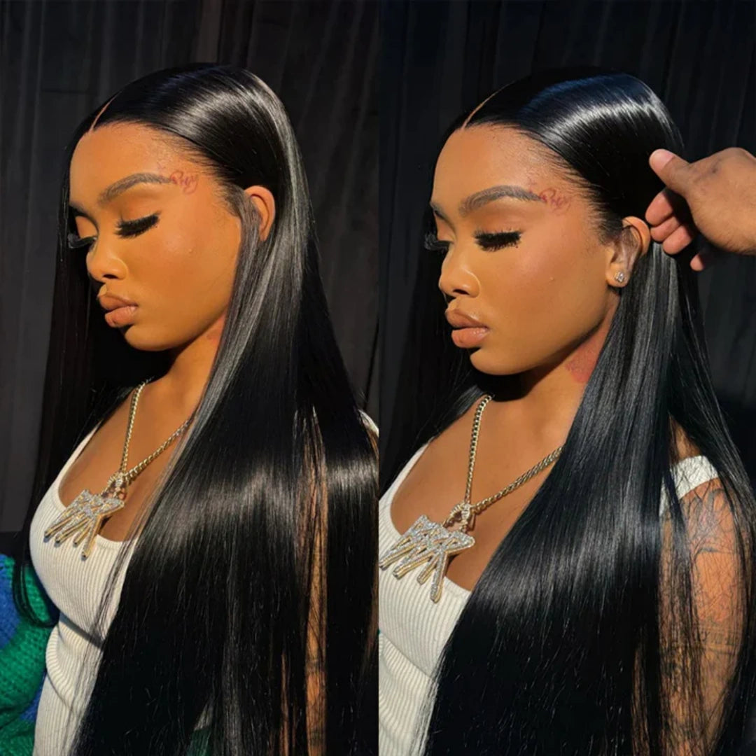 BYE-BYE KNOTS 13X6 HD LACE FRONTAL SUPER PRE-PLUCKED WIG /STRAIGHT
