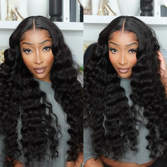 13X4/13X6 LACE FRONT HUMAN HAIR 250% DENSITY LOOSE WAVE WIG
