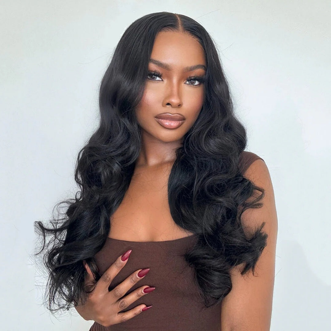 4x4/5x5 TRANSPARENT LACE CLOSURE PRE-PLUCKED BODY WAVE WIG