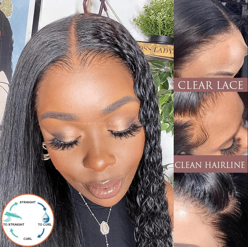 NEW “SUPER Pre-plucked HD Lace” 13x6 Lace Front Wig Wet & Wavy 2 in 1