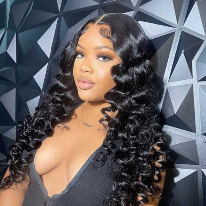 Upgrade 370 Fitted Cap Invisi-Strap HD Lace Preplucked Hairline Wig  Loose Wave