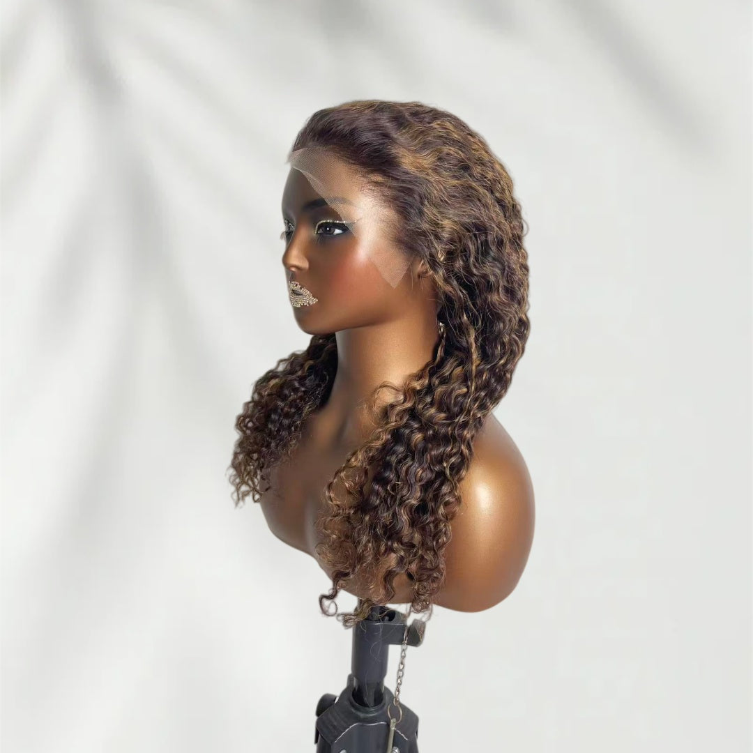 【DEAL】“SUPER Pre-plucked HD Lace” Wig Highlight Burmese Curly