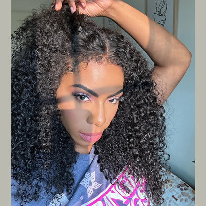 13X6 TRANSPARENT/HD LACE CURLY EDGES  CURLY WIG