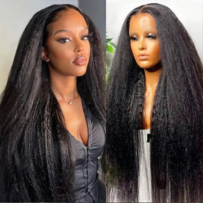 13X6  FIT 2.0 HD LACE FRONT SUPER PRE-PLUCKED WIG /KINKY STRAIGHT