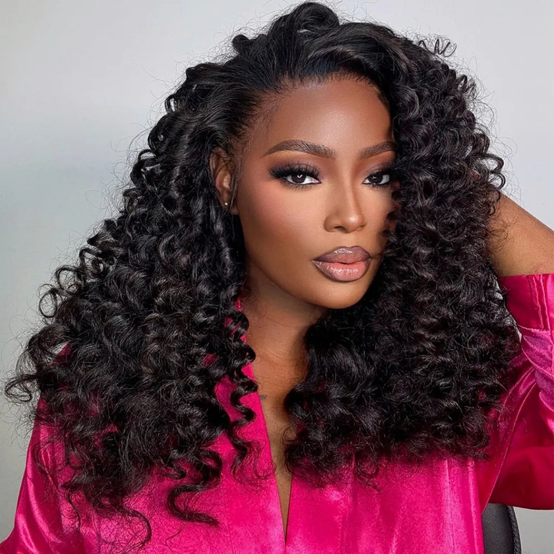 13X4/13X6 LACE FRONT HUMAN HAIR WAND CURLY WIG