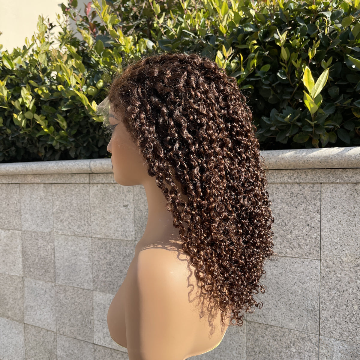 PreCut Lace 360 HD Lace Front Invisi-Strap Wig  Burmese Kinky Curly with Curly Edge