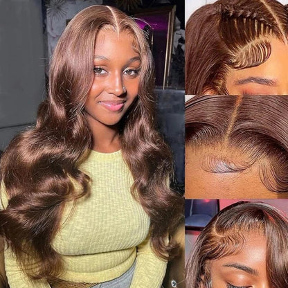 【DEAL】Invisi-Strap 360 Transparent Lace Brown Wig // Body Wave