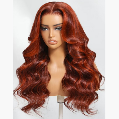 13X4/13X6 TRANSPARENT LACE FRONT HIGHLIGHT WAVY WIG