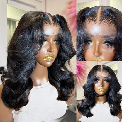 【BIG SALE】NEW “SUPER Pre-plucked HD Lace”  Bob Wig Body Wave Wavy