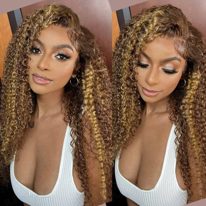 【DEAL】Invisi-Strap 360 Transparent Lace Highlight Wig // Curly