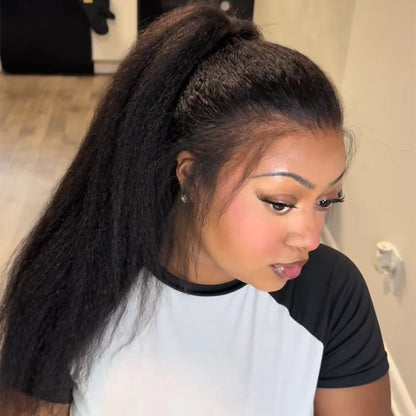 HD FULL LACE (WITHOUT MESH) INVISI-STRAP KINKY STRAIGHT  WIG