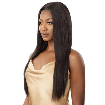 4x4/5x5 TRANSPARENT LACE CLOSURE PRE-PLUCKED LIGHT YAKI STRAIGHT WIG