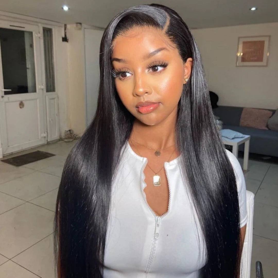 HD LACE 9x6 Lace Parting Super Preplucked Hairline Density Wig STRAIGHT