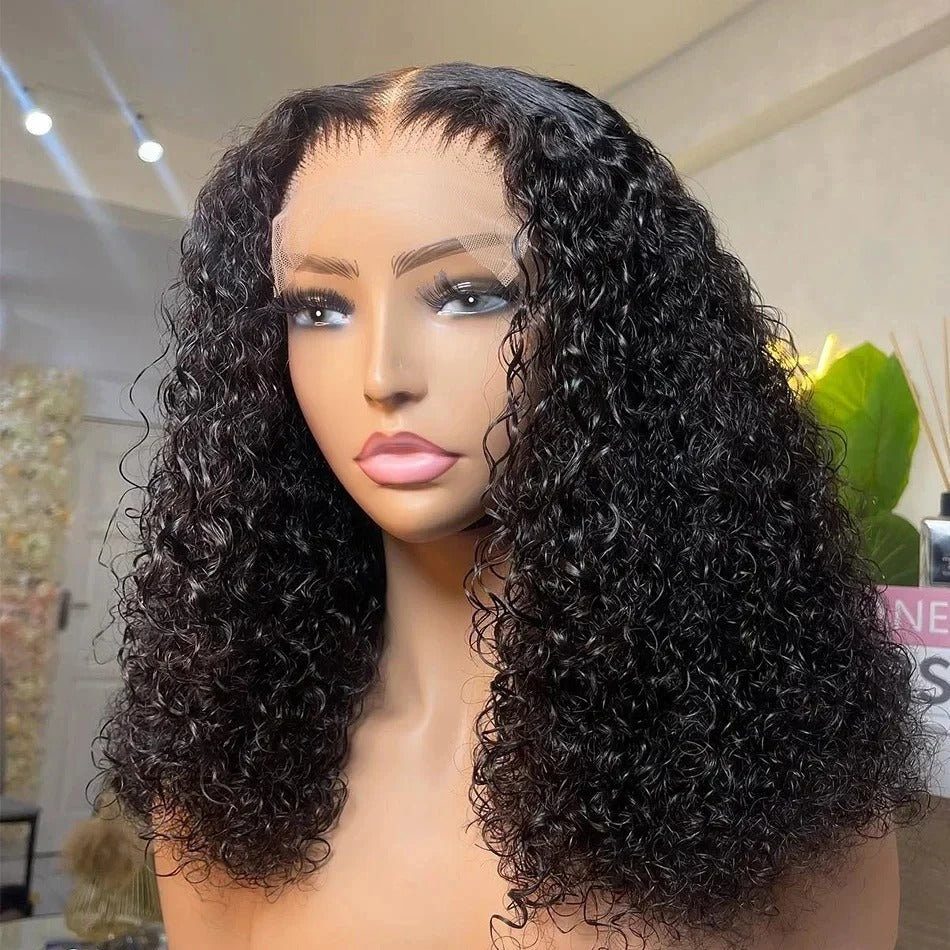 BYE-BYE KNOTS HD LACE 7X5 CLOSURE  LACE WIG / CURLY