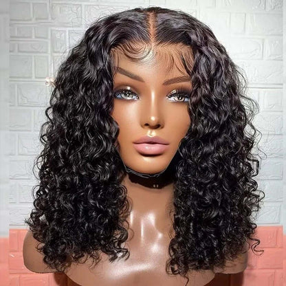 Wear Go Water Wave Pre Cut 6x4 Lace Closure Short Bob Glueless Wig