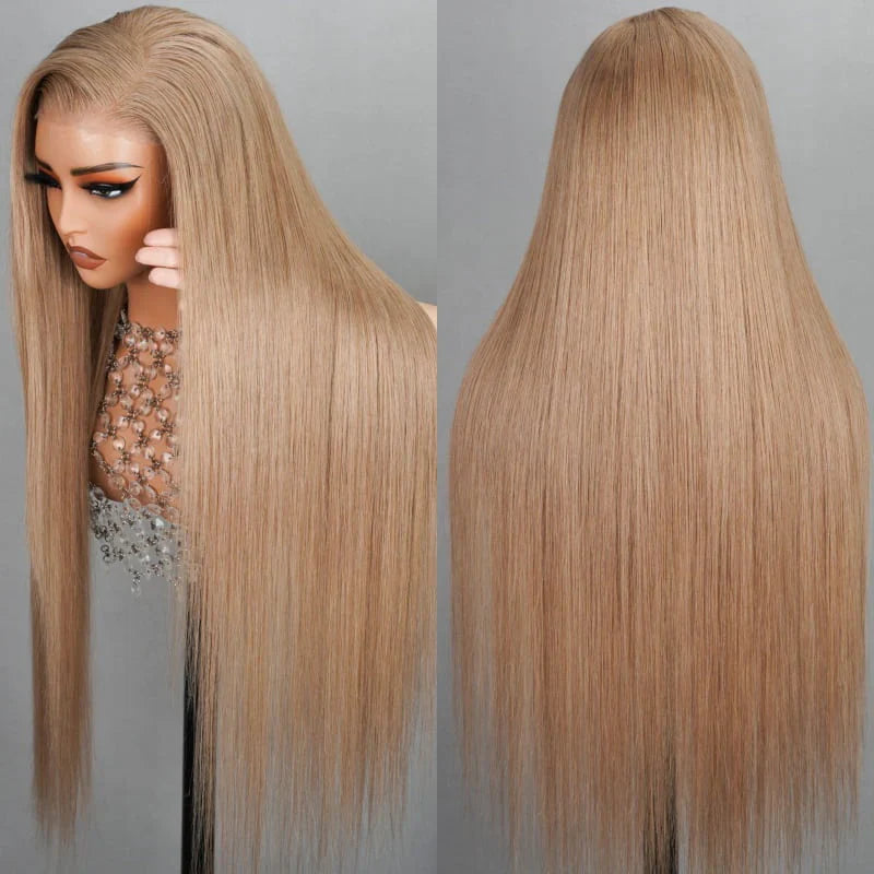 13X4 BLONDE 613 STRAIGHT HUMAN HAIR LACE FRONT WIG