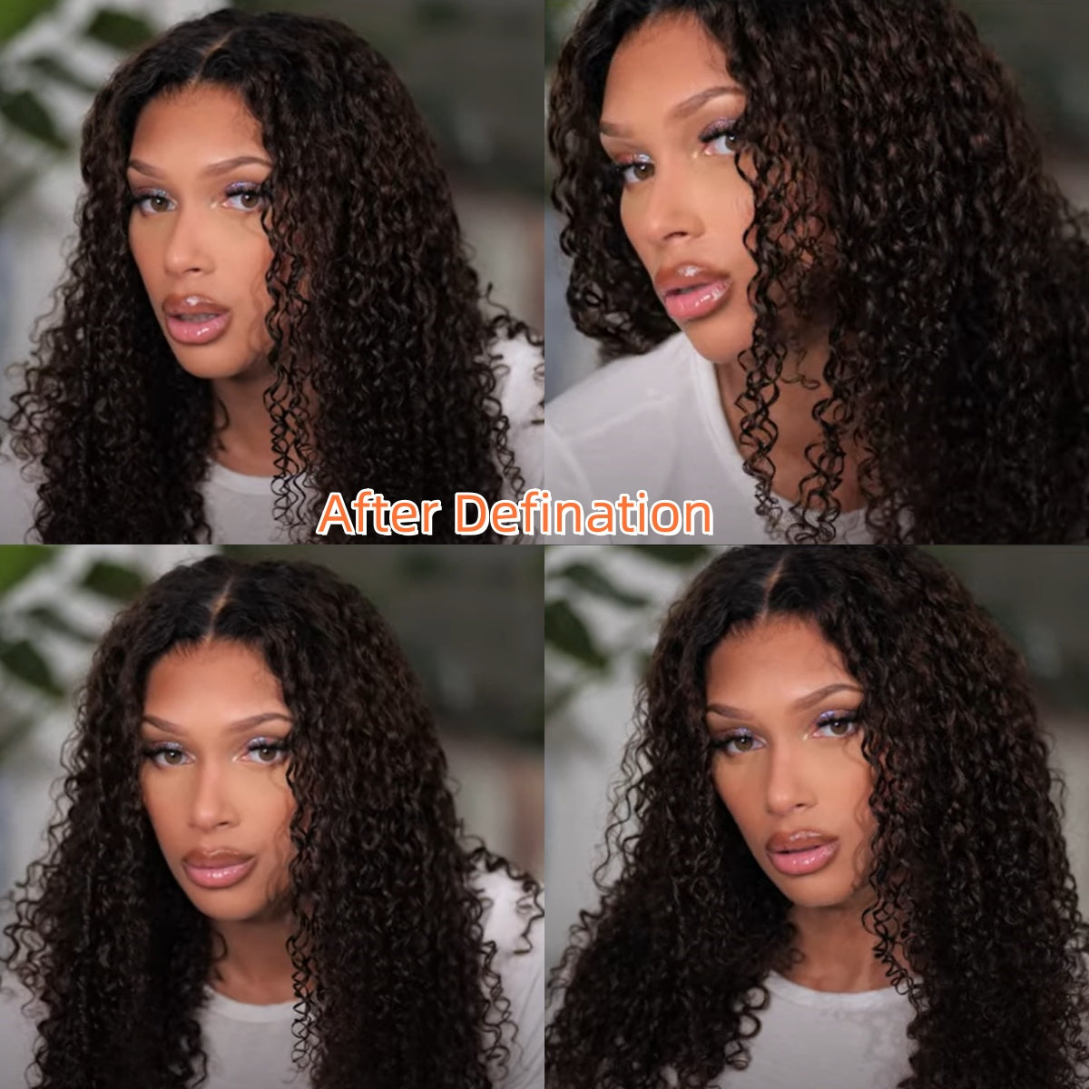 13x6 HD Lace SUPER Pre-plucked Natural/2T Brown Curly Lace Front Wig