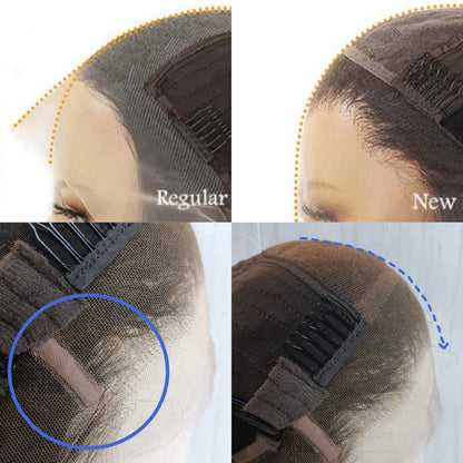 Upgrade 13x6 Fitted Cap Ear Tap “SUPER Pre-plucked HD Lace” Front Wig Straight