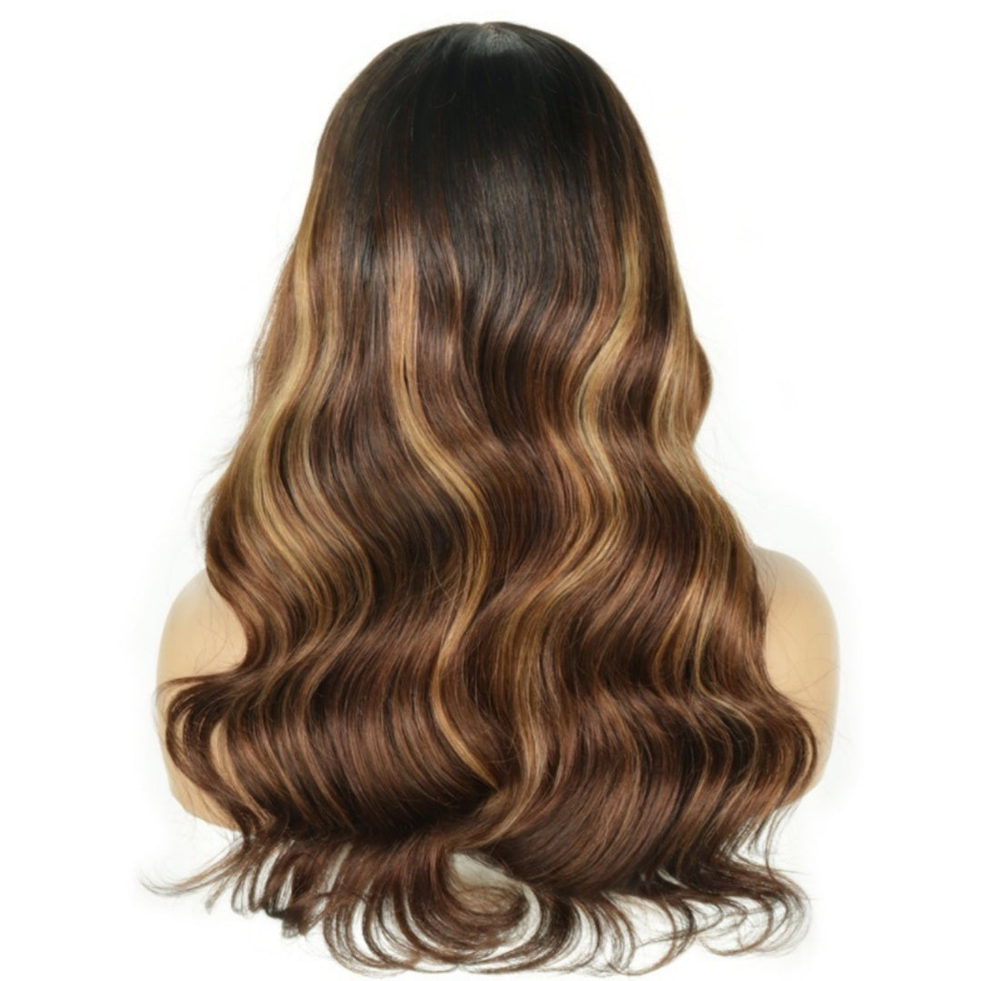 13X6  FIT 2.0 HD LACE FRONT SUPER PRE-PLUCKED WIG /HIGHLIGHT BODY WAVE