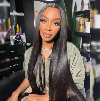 Upgrade 370 Fitted Cap Invisi-Strap HD Lace Preplucked Hairline Wig  Straight