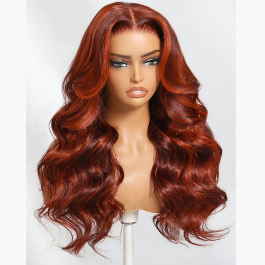 13X4/13X6 TRANSPARENT LACE FRONT HIGHLIGHT WAVY WIG