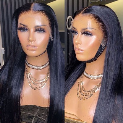 Upgrade 13x6 Fitted Cap Ear Tap “SUPER Pre-plucked HD Lace” Front Wig Straight