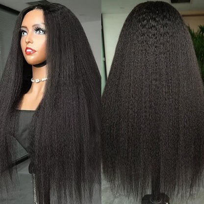Top Quality Raw Hair 5X5 Closure HD Lace Wig Kinky Straight