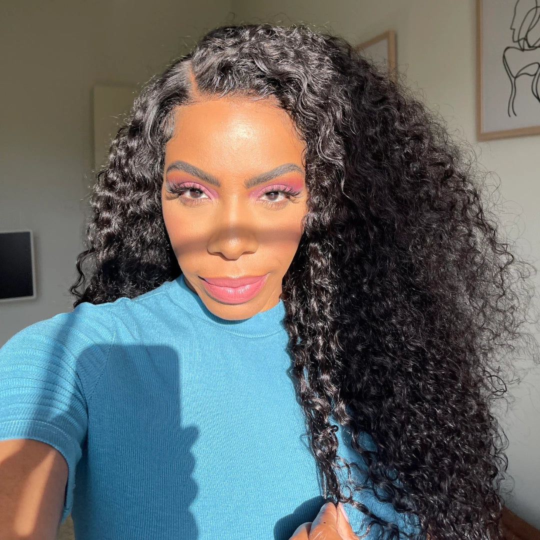 HD LACE 3D Dome Cap 9x6 Super Preplucked with Drawstring Wig Curly