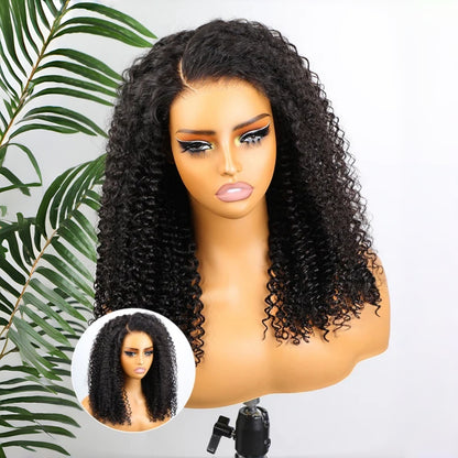 BYE-BYE KNOTS HD LACE 7X5 CLOSURE  LACE WIG / KINKY CURLY